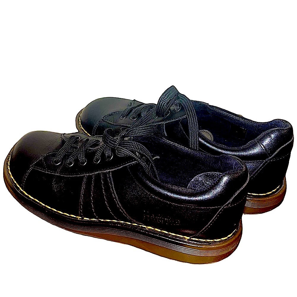 EUC VINTAGE DR. MARTENS Y2K Black Oxford in Leather and suede. UK 6/USM7 W8